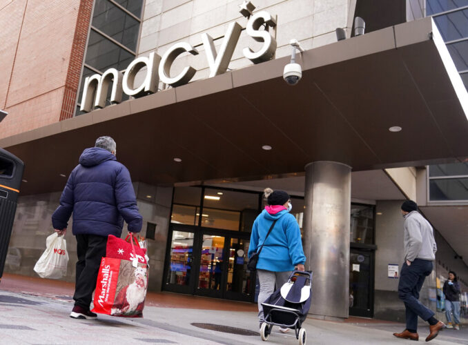 Fri. 9:17 a.m.: December retail sales slide 1.9% amid shortages, omicron